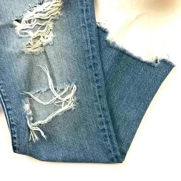 Abercrombie Fitch Slim Boyfriend Raw Hem Button Fly 100% Cotton Jeans Size 26 - Picture 8 of 16